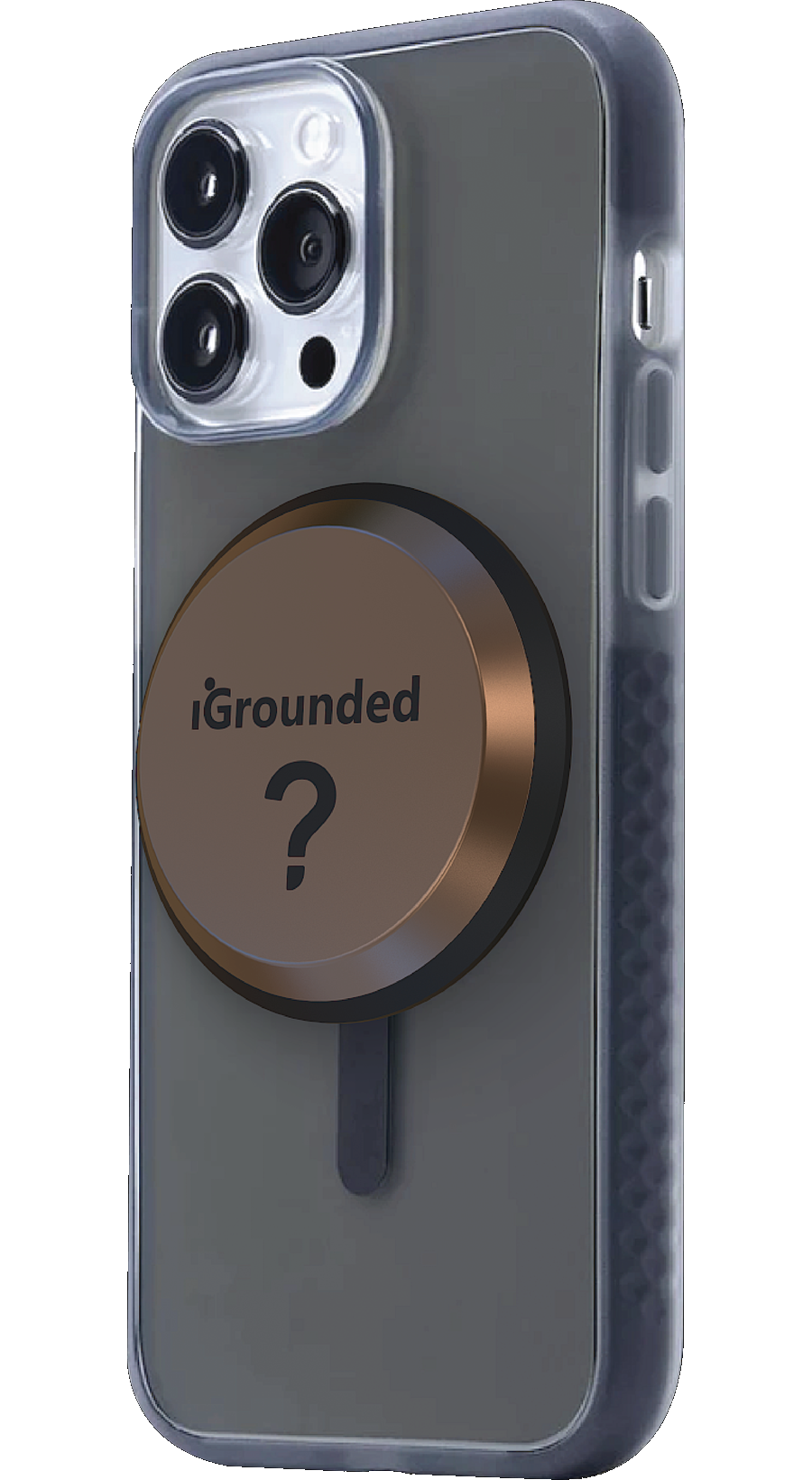iGrounded MagSafe disc on iPhone